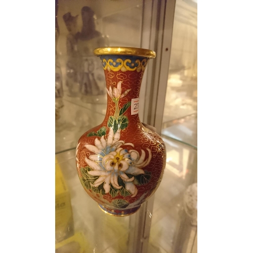 440 - Small cloisonne vase