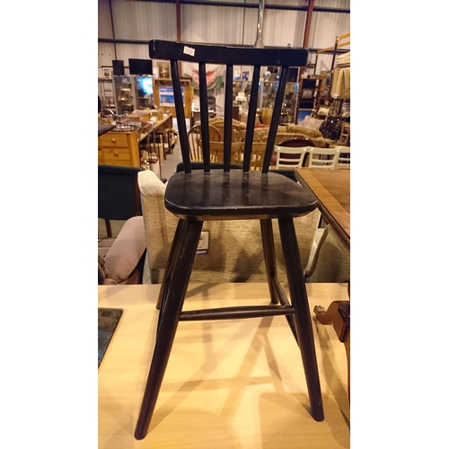 527 - Black childs chair