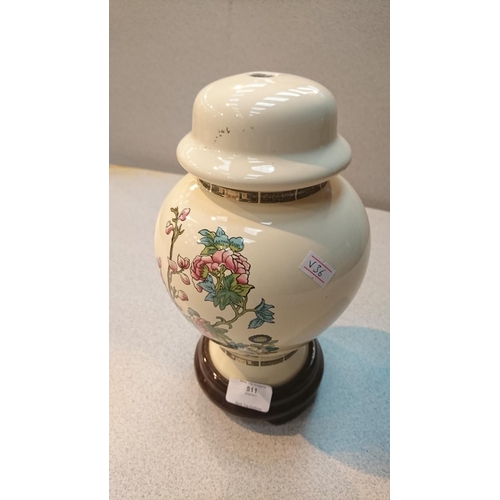 511 - Large floral lamp base