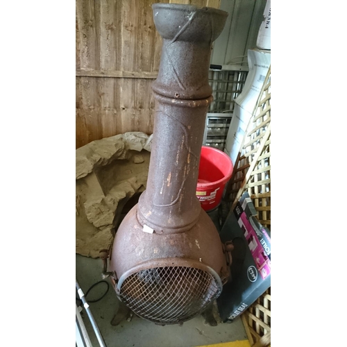 115 - Cast iron Garden Chiminea