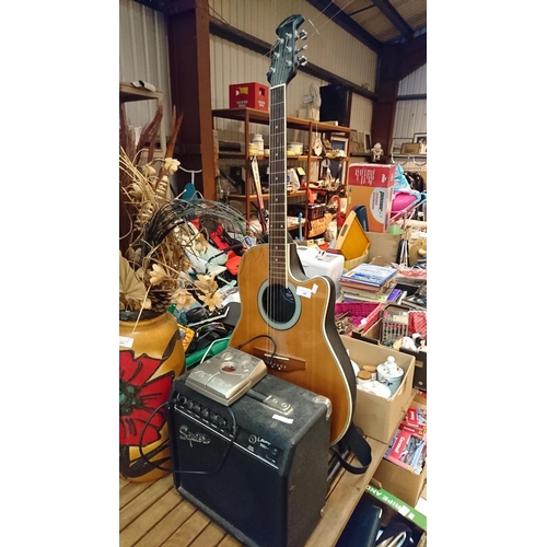 346 - Applause Guitar with Amp & Stand