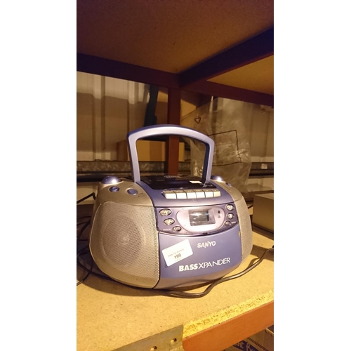 199 - Sanyo Radio, Tape and CD