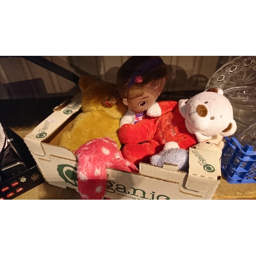 202 - Box of soft toys