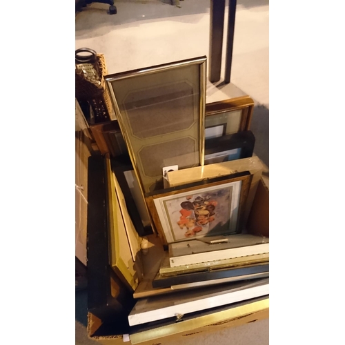 282 - box of picture frames