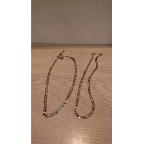 410 - 2X Metal Chain Necklaces