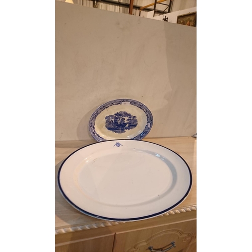 475 - The Grand Hotel Serving plate and oriental plate