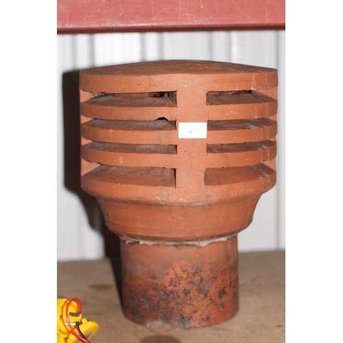 10 - Terracotta chimney pot