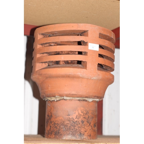 10 - Terracotta chimney pot