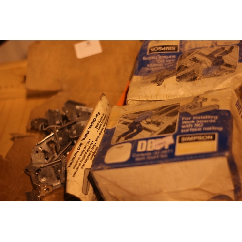 38 - 3 boxes full of decking clips (2 full 1 part)