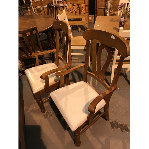 450 - Pair of carver dining chairs