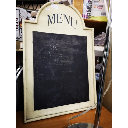 529A - Cream menu chalk board