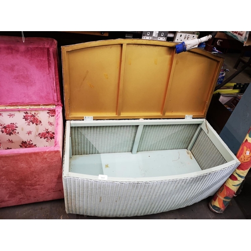 569 - Original lloyd loom lusty linen storage chest