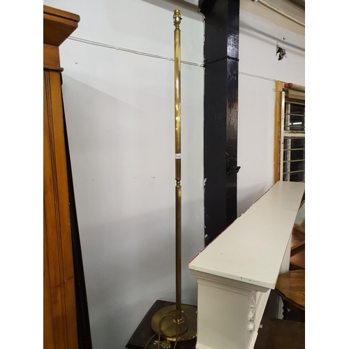 1107 - Brass Column Standard Lamp