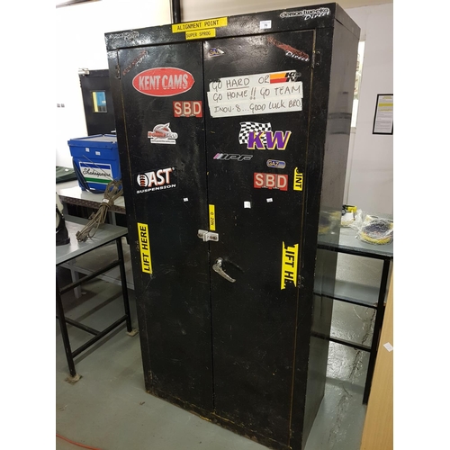 76 - Two door metal storage cabinet