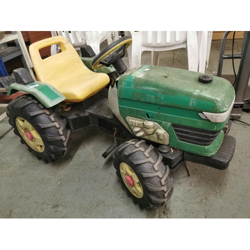 108 - Large green sit on tractor.