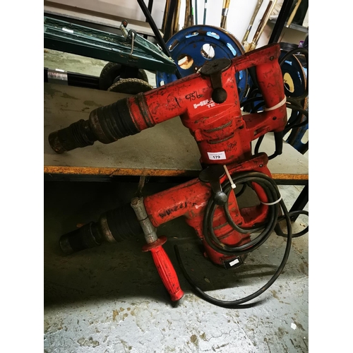 179 - Two Hilti TE72 240V drills, AF.