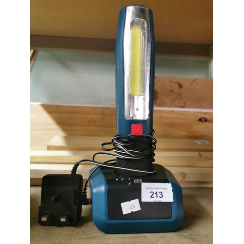 213 - Rechargable lamp/torch.