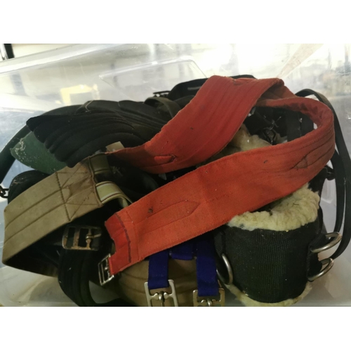 285 - Collection of horse riding equipment.