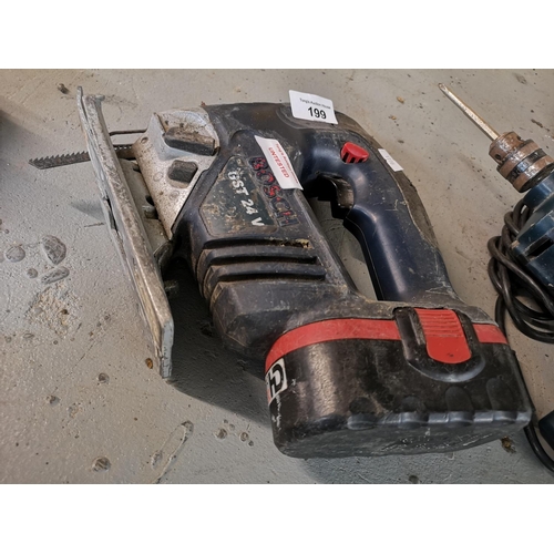 199 - Bosch 24v cordless jigsaw no charger - untested