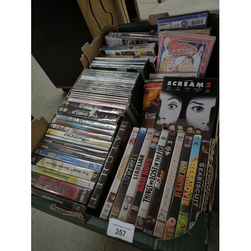 357 - Collection of DVDs inc the shield tv series and Scream 2 film.