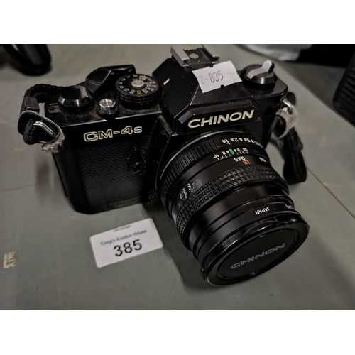 385 - Chinon CM-4s 35 mm film camera.