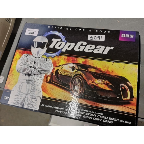 390 - Top Gear official DVD and book, Richard Hammonds top gear stunt challenges and the boo of top gear d... 