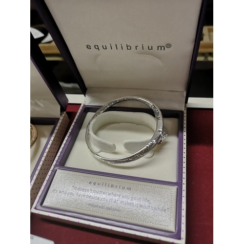 565 - Equilibrium new, boxed bracelet, engraved 