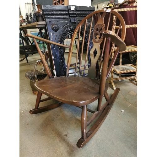 Fleur de lis on sale rocking chair