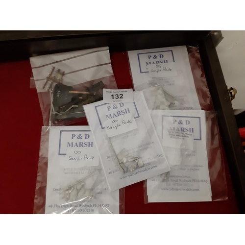 132 - Five packs P & D Marsh figures and accessories