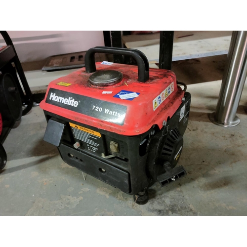 205 - Homelite petrol generator 720watts in working order
