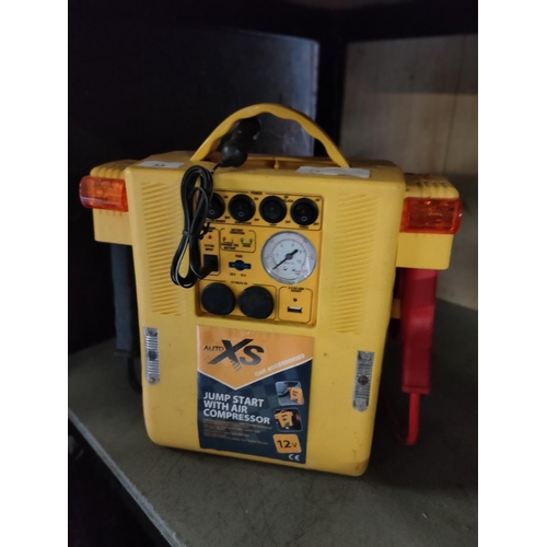auto xs jump starter air compressor with power cords not tested