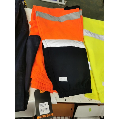 391b - Brand new with tags Super drift mens trousers XXL orange and navy