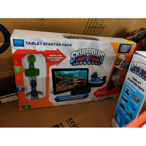 93 - Skylanders trap team TABLET STARTER PACK GAME portable and wireless game controller included boxed  ... 