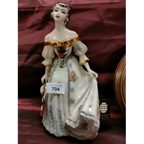 704 - Beautiful handmade DAVOR ornament of lady