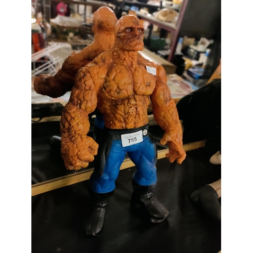 765 - Official Marvel toy figure of Fantastic Fours The Thing. Approximately 38 cm tall