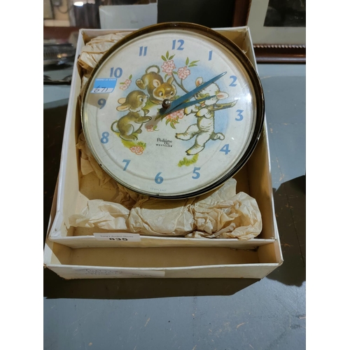 835 - Vintage pedigree by Westclox wall clock