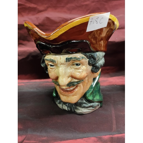 718C - Vintage Royal Doulton collectible large 1950s character Toby jug ‘Dick Turpin’ in excellent conditio... 