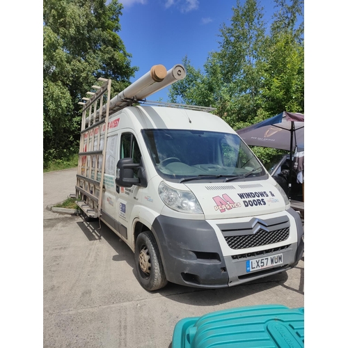 88 - CITROEN RELAY GOOD RUNNER COMPLETE WORK VAN ROOF BARS, SIDE RACKS BUILT IN SHELVING GENUINE REASON F... 