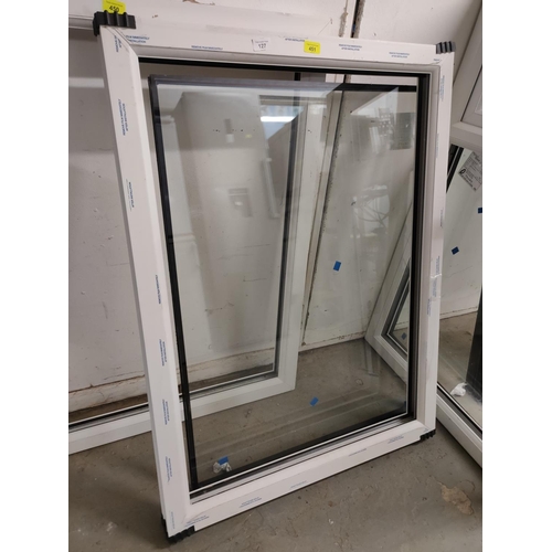 451 - White upvc frame with glass new 
Size approx 800 x 1065