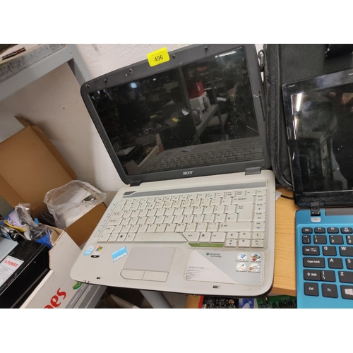 496 - Acer aspire 4315 series laptop with charger model number MS2220. In working order