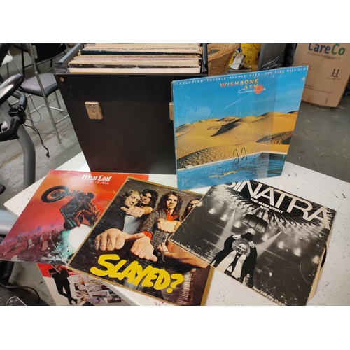 540 - Collection of vinyl records including Wishbone Ash, Sinatra, Slade and Meatloaf