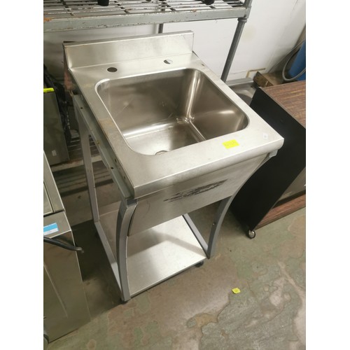 470A - Stainless steel sink unit on stand