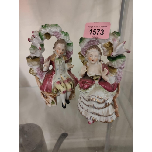 1573 - Pair of French style figures