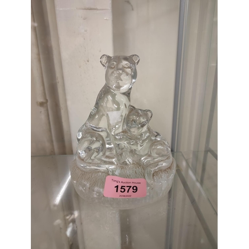 1579 - RCR Royal Crystal Rock crystal lion figure