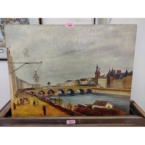 1640 - Print entitled ‘Pont au change’ by Camille Corot 1796-1875 no.5054