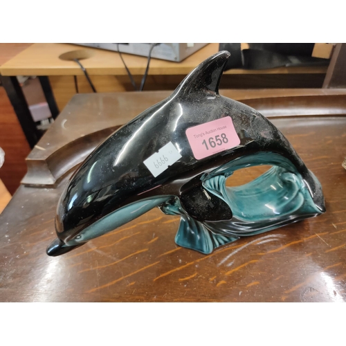 1658 - Poole dolphin figure. Appears in excellent condition