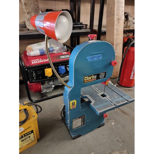 153 - CLARKE 190MM BAND SAW WORKING ORDER