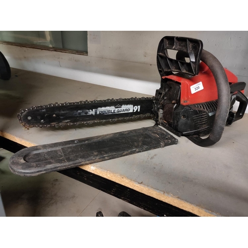 320 - OREGON DOUBLE GUARD PETROL CHAIN SAW