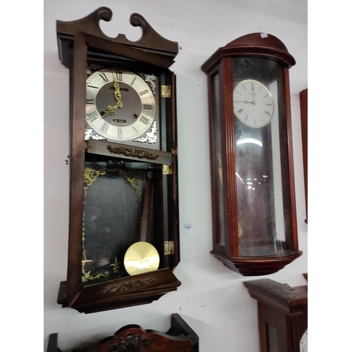 1242 - Two wall hanging clocks for spares or repair