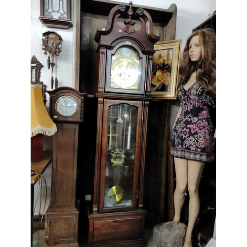 1246 - A Grandfather clock by Firensi in good order with key and paperwork